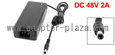 New 48V 2A AC-DC Switching Adapter Power Supply 5.5mm-2.1mm for PoE Switch or PoE injector - Click Image to Close